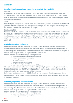 Annex B, C and D - Carbon Reduction Plan Guidance